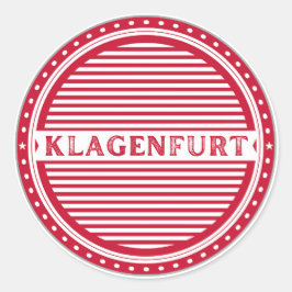 Adesivo Redondo Klagenfurt City Pride Emblem – Austria Identity