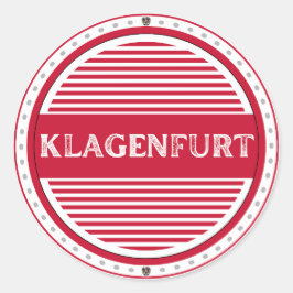 Adesivo Redondo Klagenfurt City Pride Emblem – Austrian Identity