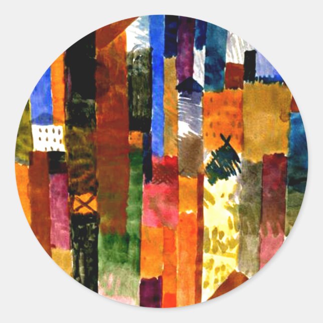 Adesivo Redondo Klee - Antes da Cidade (Frente)