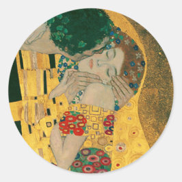 Adesivo Redondo Klimt // A Pintura Do Beijo