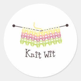 Adesivo Redondo Knit com