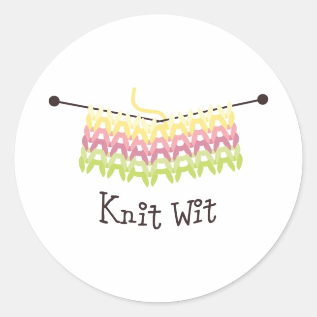 Adesivo Redondo Knit com (Frente)