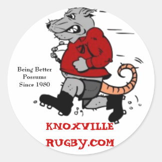 Adesivo Redondo Knoxville Rugby Club