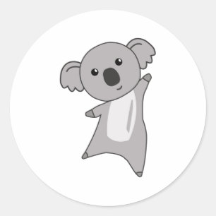 Adesivo Redondo Koala Koala Bears Cuja Criação É Feita Por Criança
