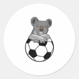 Adesivo Redondo Koala no futebol
