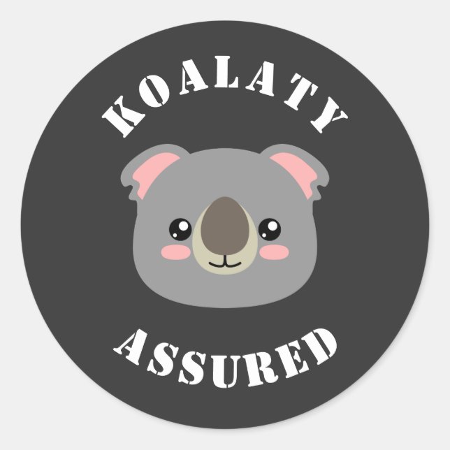 Adesivo Redondo Koalaty Assured (Frente)