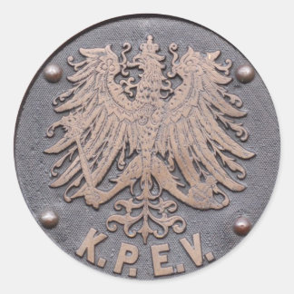 Adesivo Redondo Koeniglich Preussische Eisenbahn-Verwaltung