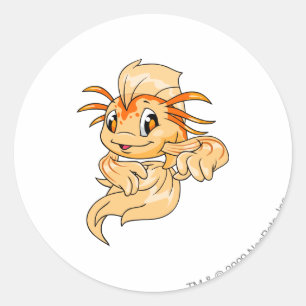 Adesivo Redondo Koi Orange