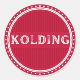 Adesivo Redondo Kolding City Pride Emblem – Danish Identity