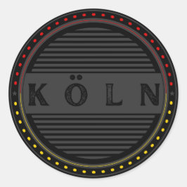 Adesivo Redondo Köln City Pride Emblem – German Identity