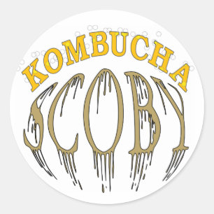Adesivo Redondo Kombucha Scoby