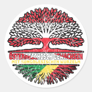 Adesivo Redondo Kongo Kongolesisch Österreichisch Österreich Baum