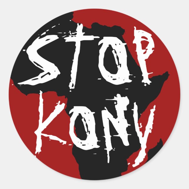 Adesivo Redondo Kony 2012 (Frente)