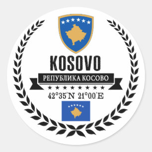 Adesivo Redondo Kosovo