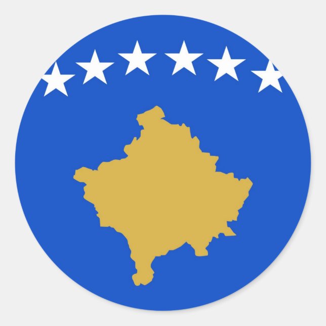 Adesivo Redondo Kosovo (Frente)
