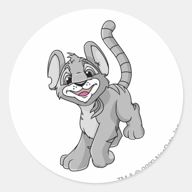 Adesivo Redondo Kougra Silver (Frente)