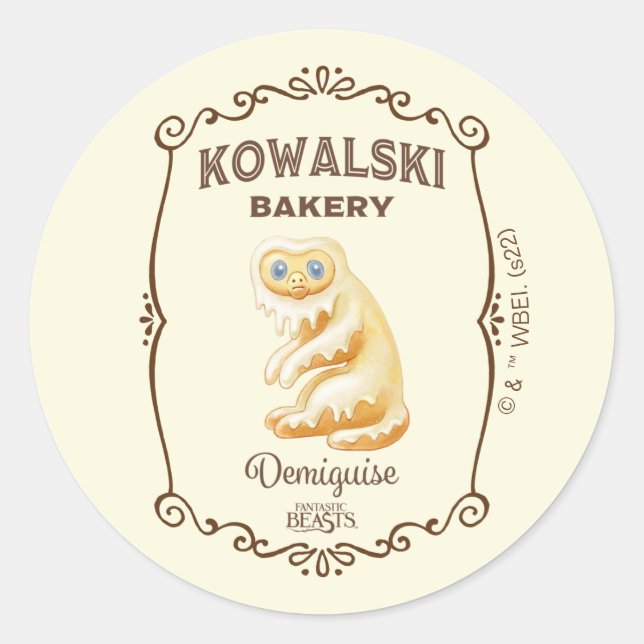 Adesivo Redondo Kowalski Bakery - Demiguise (Frente)