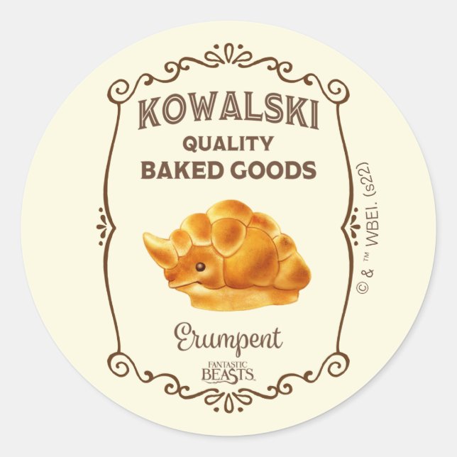 Adesivo Redondo Kowalski Bakery - Erumpent (Frente)