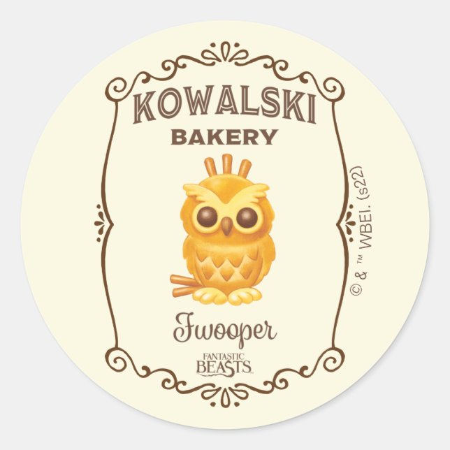 Adesivo Redondo Kowalski Bakery Fwooper (Frente)