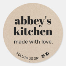 Kraft Adiciona seu logotipo de produtos cozidos