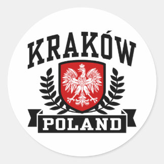Adesivo Redondo Krakow Polônia