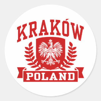 Adesivo Redondo Krakow Polônia
