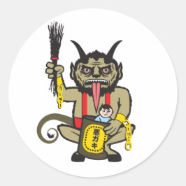 Adesivo Redondo Krampus