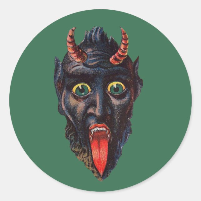 Adesivo Redondo Krampus (Frente)