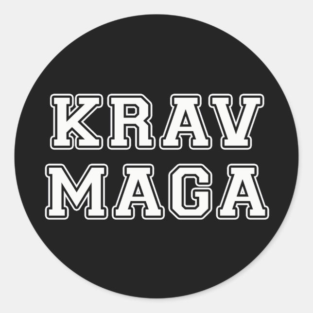 Adesivo Redondo Krav Maga (Frente)