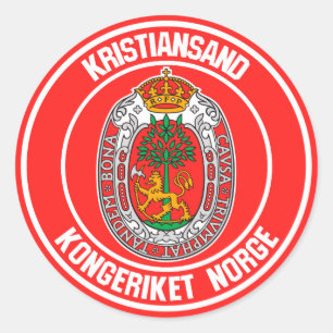 Adesivo Redondo Kristiansand Round Emblem