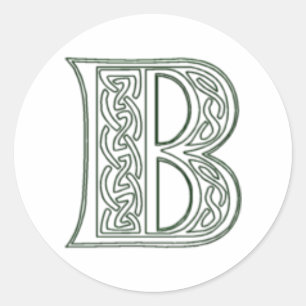 Adesivo Redondo KRW - B - Selo do Monograma Celta