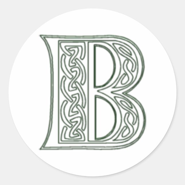 Adesivo Redondo KRW - B - Selo do Monograma Celta (Frente)