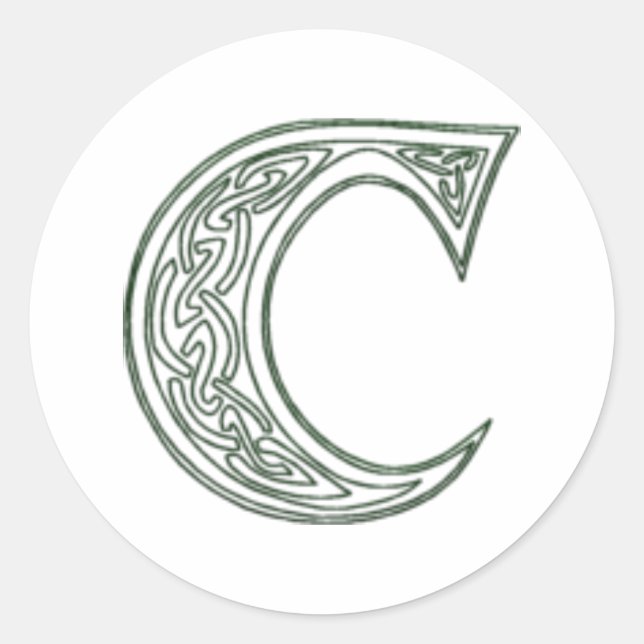 Adesivo Redondo KRW - C - Selo do Monograma Celta (Frente)
