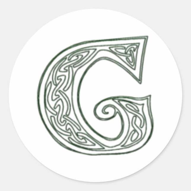 Adesivo Redondo KRW - G - Selo do Monograma Celta (Frente)
