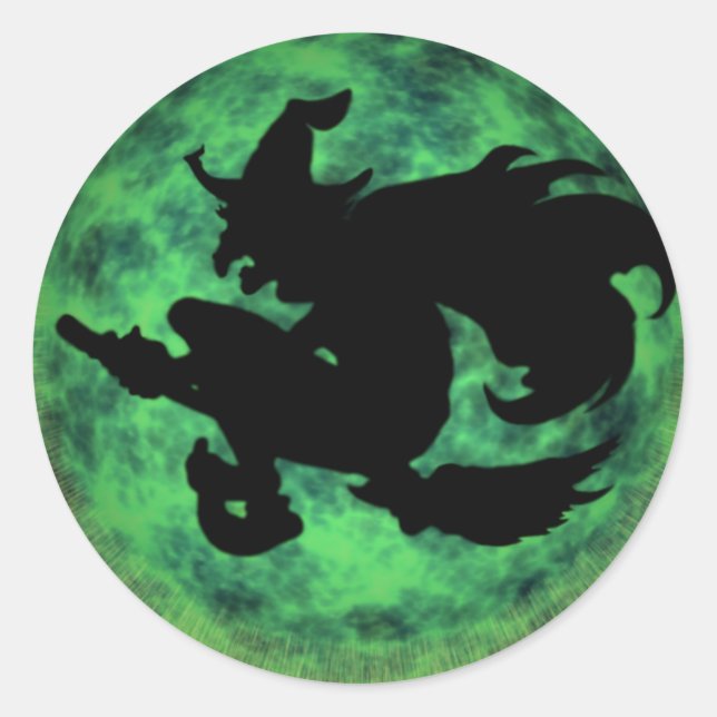 Adesivo Redondo KRW Halloween Moon Shadow (Frente)