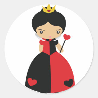 Adesivo Redondo KRW Rainha de Corações