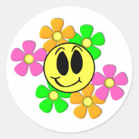 KRW - Rotro-Sorriso Face e Flores Neon