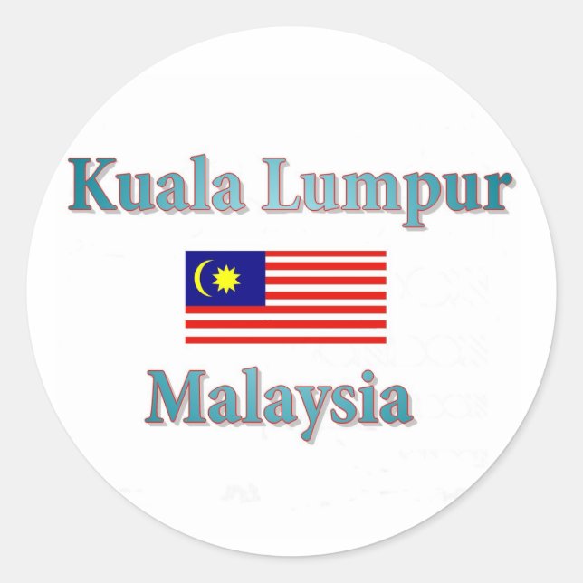 Adesivo Redondo Kuala Lumpur (Frente)