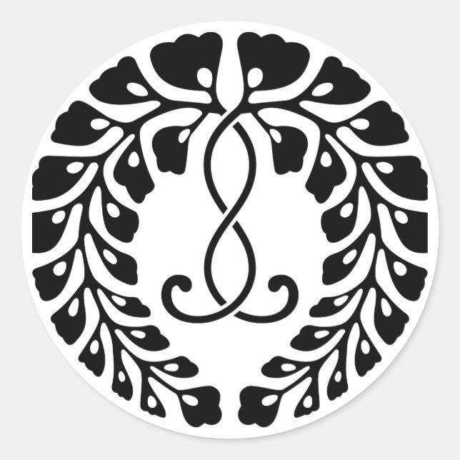 Adesivo Redondo Kujo Wisteria (Frente)