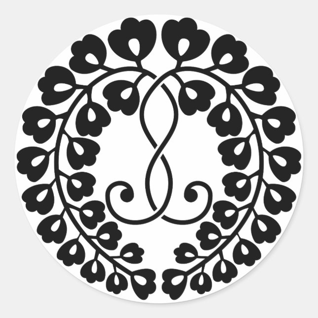 Adesivo Redondo Kujo Wisteria (Frente)