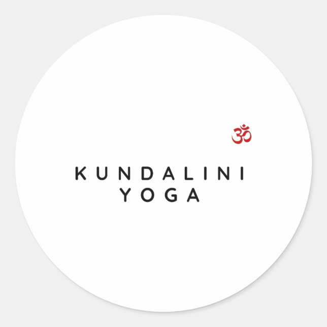 Adesivo Redondo Kundalini Yoga Instructor Kundalini Yoga Beginner  (Frente)