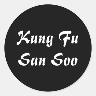 Adesivo Redondo Kung Fu San Soo
