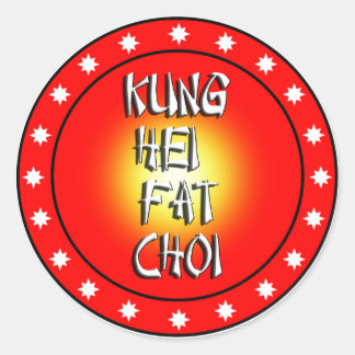 Adesivo Redondo Kung Hei Fat Choi