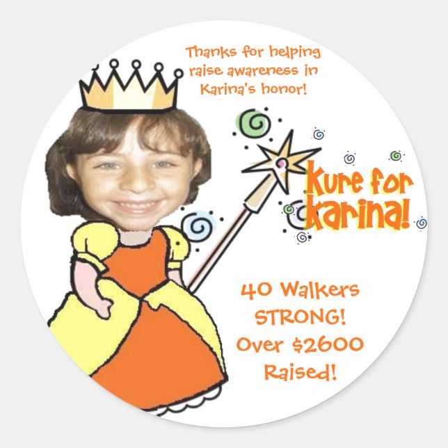 Adesivo Redondo Kure para Karina Stickers (Frente)