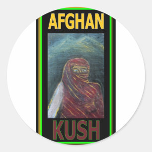 ADESIVO REDONDO KUSH AFGÃ