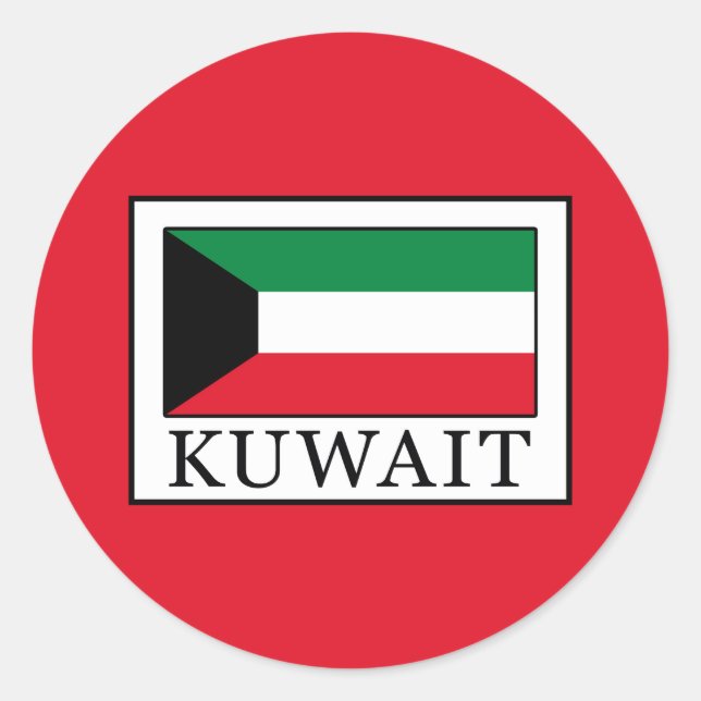 Adesivo Redondo Kuwait (Frente)