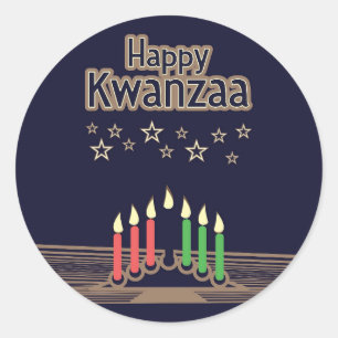 Adesivo Redondo Kwanzaa