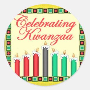 Adesivo Redondo KWANZAA Sticker