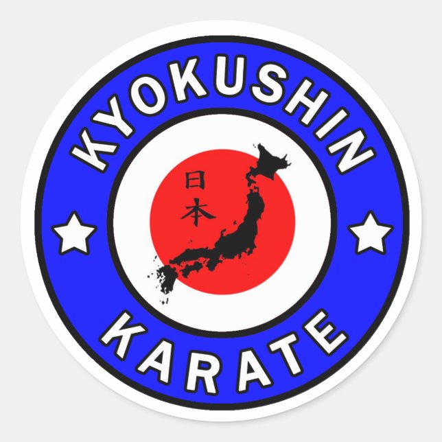 Adesivo Redondo Kyokushin Karate (Frente)