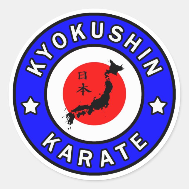 Adesivo Redondo Kyokushin Karate (Frente)